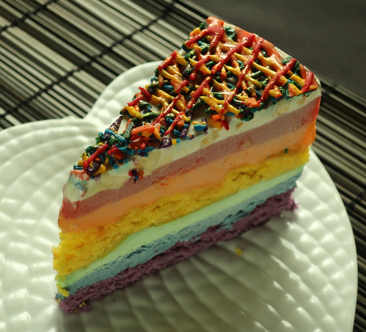 Rainbow Pride Cake.